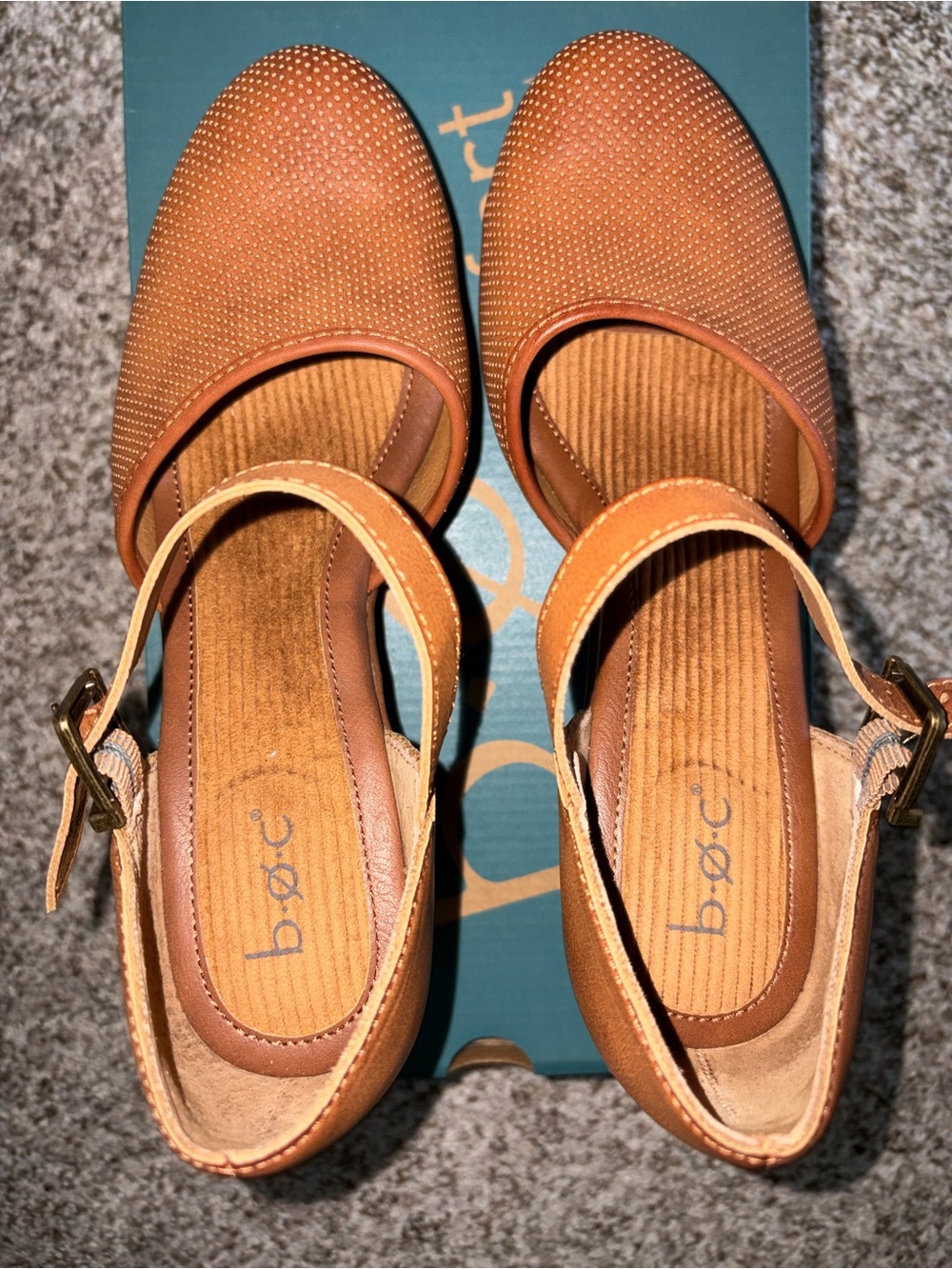 boc Women's Tan Studded Slingback Mules